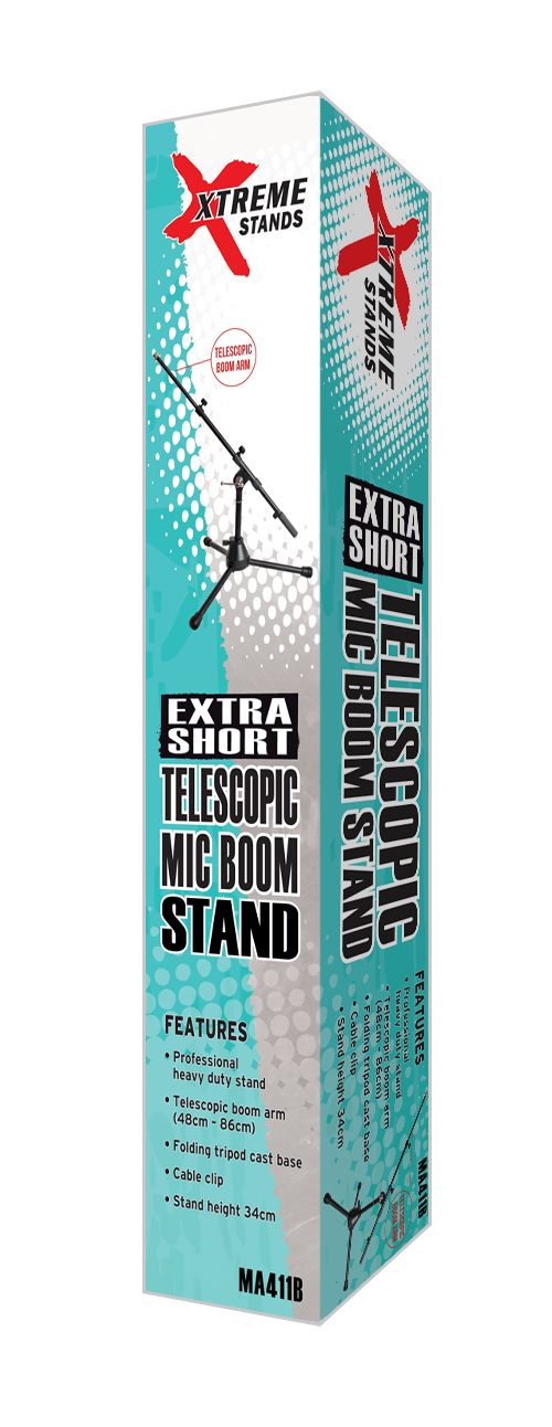 XTREME | MA411B | Microphone short boom stand XTREME | MA411B | Microphone short boom stand